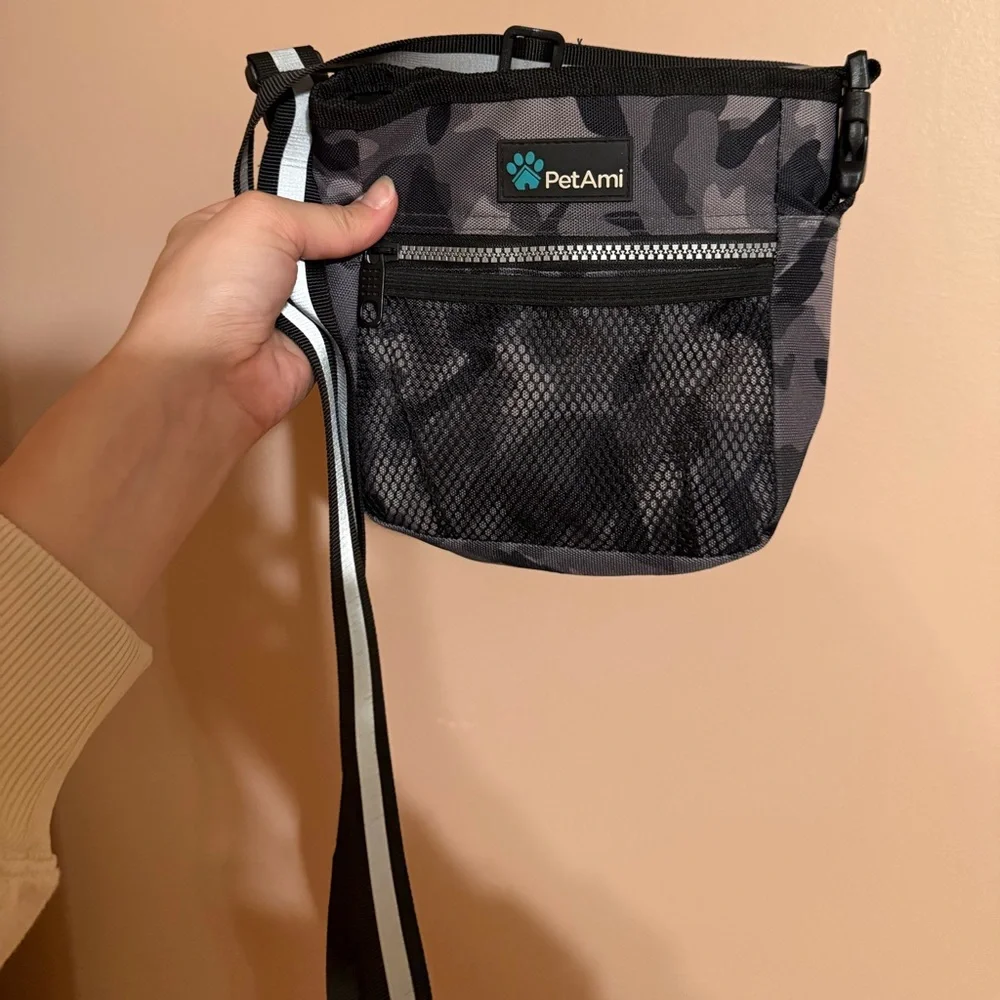PetAmi Dog Walking Crossbody Purse & Collapsible Water Bowl